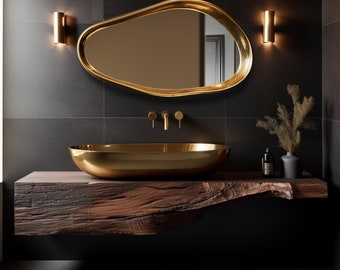 Espejo exclusivo / Espejo de decoración del hogar / Espejo asimétrico / Espejo irregular / Espejo de baño / Espejo de tocador / Espejo ondulado, Espejo único