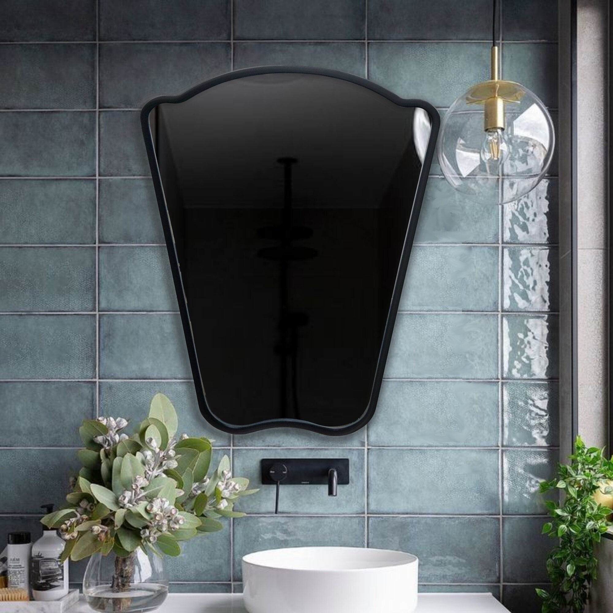 Italian Style Home Decor Mirror, Asymmetrical Mirror, Irregular Mirror ...