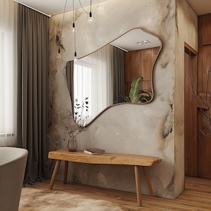 Exclusive Pond Mirror | Home Decor Mirror | Asymmetrical Mirror | Irregular Mirror | Bathroom Mirror | Vanity Mirror | Unique Mirror