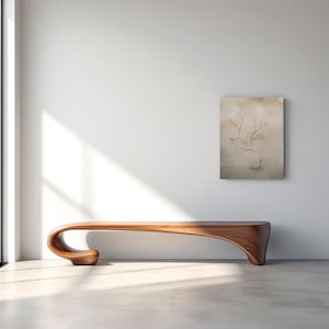 Wooden Bench, Artistic Wooden Bench,  Entryway Bench