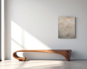 Wooden Bench, Artistic Wooden Bench,  Entryway Bench