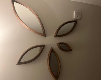 Custom Design Mirror |   Leaf Mirror | Wooden Frame Mirror