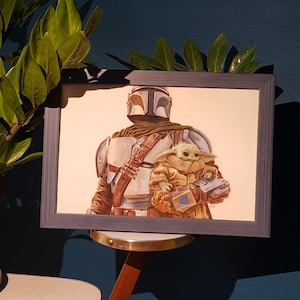 Din Djarin en Grogu - De Mandalorian en het Kind