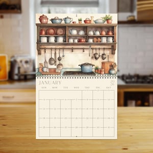 2026 Wall Calendar 2026 Kitchen Calendar 2026 Vintage Calendar 2026 Watercolor Calendar For Wall Sunday Start Decor Gift Christmas Gift