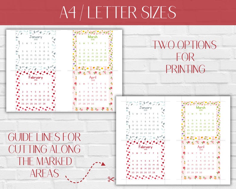 Mini Calendar 2025 Printable Mini Calendar 2025 Journal Calendar