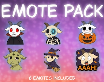 Goat Halloween Emotes