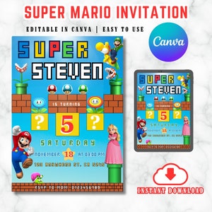 Anime Manga Invitation Anime Invitation Manga Birthday Invitation Customizable Birthday Invitation Canva Invitation Digital Download