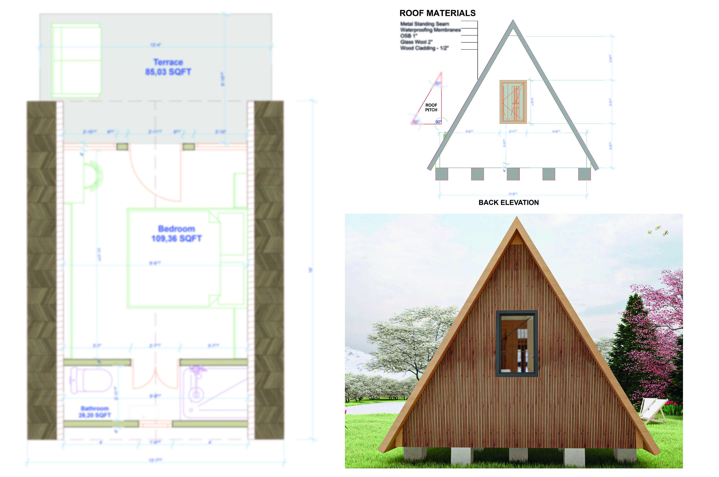 Plan De Maison Sawyer - 200 Pieds Carrés Chauffés - Neuf