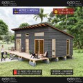 Cabin House Plans 16 x 32, Tiny Cottage Plans, Tiny House Plans, Remote Cabin DIY Plans, Small House Floor Plans, Tiny Cabin Adu Plans product logo