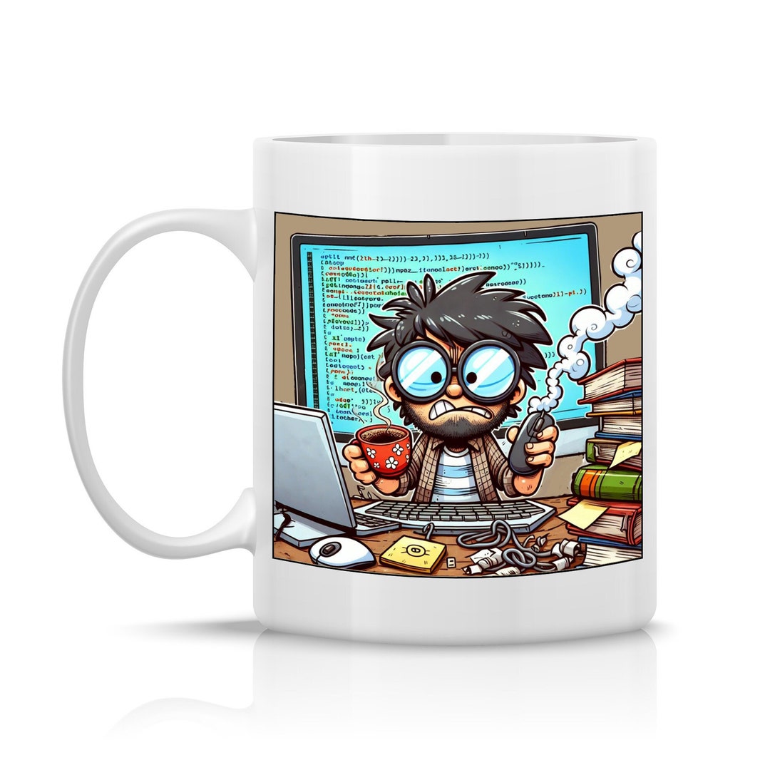 Coffee and Code: One Warms My Hands, the Other Fries My Brain Coder Mug ...