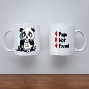 Ingenieur mok | cadeau voor codeur | 404-fout: Beer heeft de pagina opgegeten, maar ik heb hem niet opgegeten | pagina niet gevonden | 404-fout | codeermok | Grappige mok