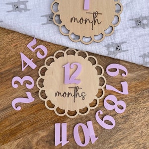Accessoires photo pour jalons mensuels