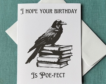 Verjaardagskaart Poe Raven