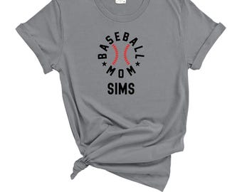 Chemise personnalisée de maman de baseball, t-shirt personnalisé de maman de baseball, t-shirt personnalisé