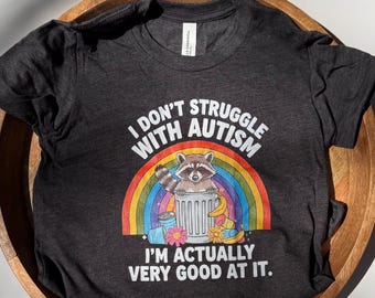 Kids Autism Acceptance Shirt, T-shirt, Autism awareness, raccoon shirt