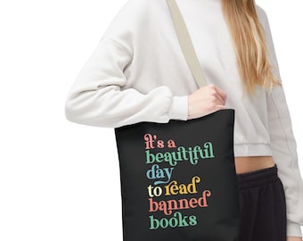 Bolsa de libros prohibidos, bolsa de libros prohibidos "Buen día para leer", bolsa para libros, bolsa para biblioteca