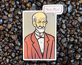 Freud "Your Mom" Sticker