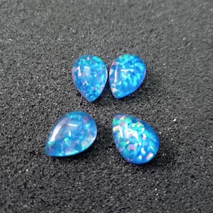 Cabochon Pear Synthetic Opal Doublet | Opal Gemstone 8×10 to 20×30 mm | Custom Sizes & Wholesale | For Jewellery and Craft Top Quality