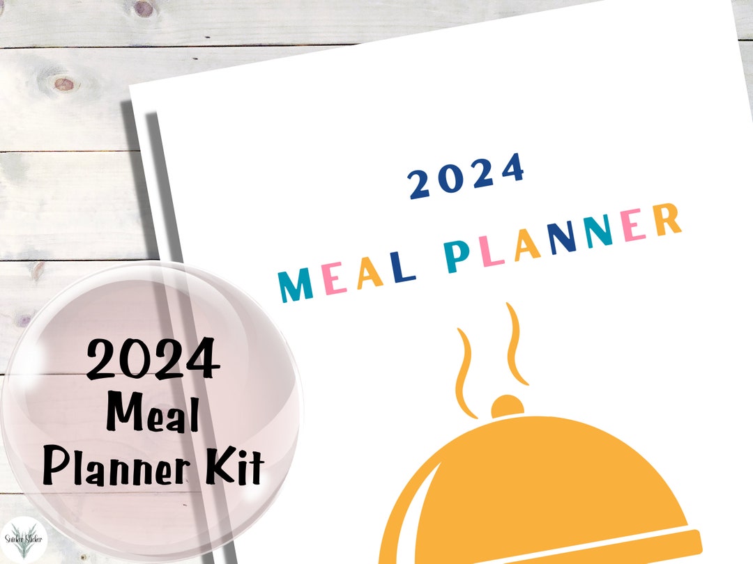 2024 Meal Planner, Get Organized With This Colorful Meal Planner, Meal