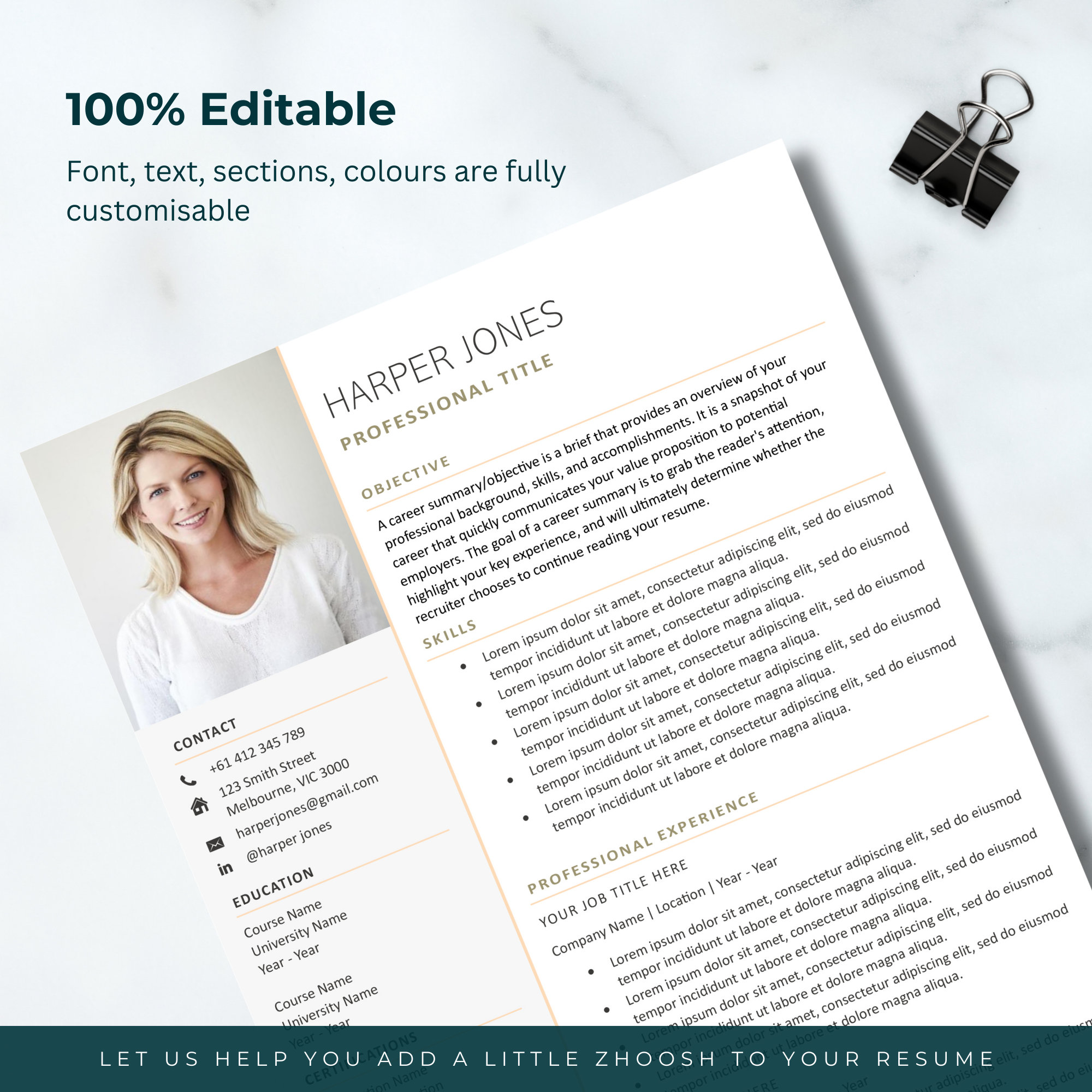 Resume Resume Template Cover - Il Fullxfull.5567100529 M4dz