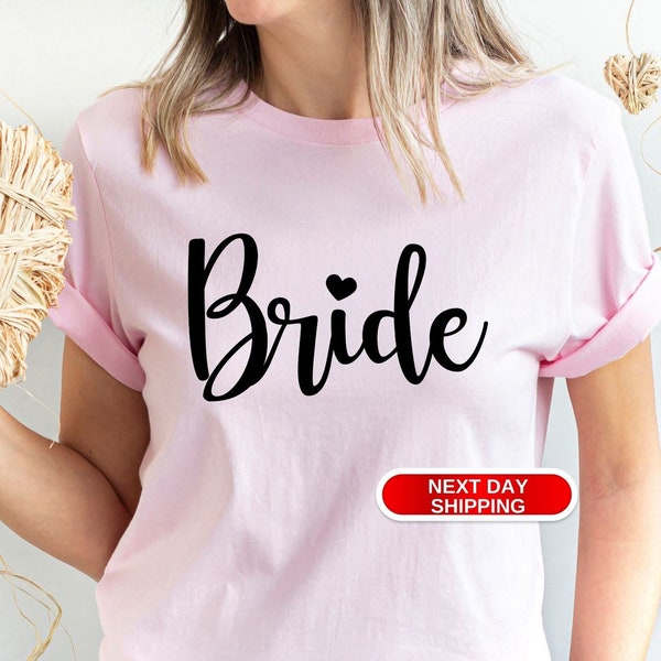 Bride Shirt, Wedding Gifts, Bachelorette Tee, Wife Tshirts, Engagement Top, Unique Bridal Shower Clothing, Future Mrs Outfit, Women Apparel
