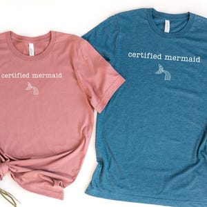 Certified Mermaid Shirt, Summer Beach Lover Shirt, Ocean Lover Gift, Cute Vacation Shirt, Swimming Lover Scuba Diving Design Cute sweatshirt