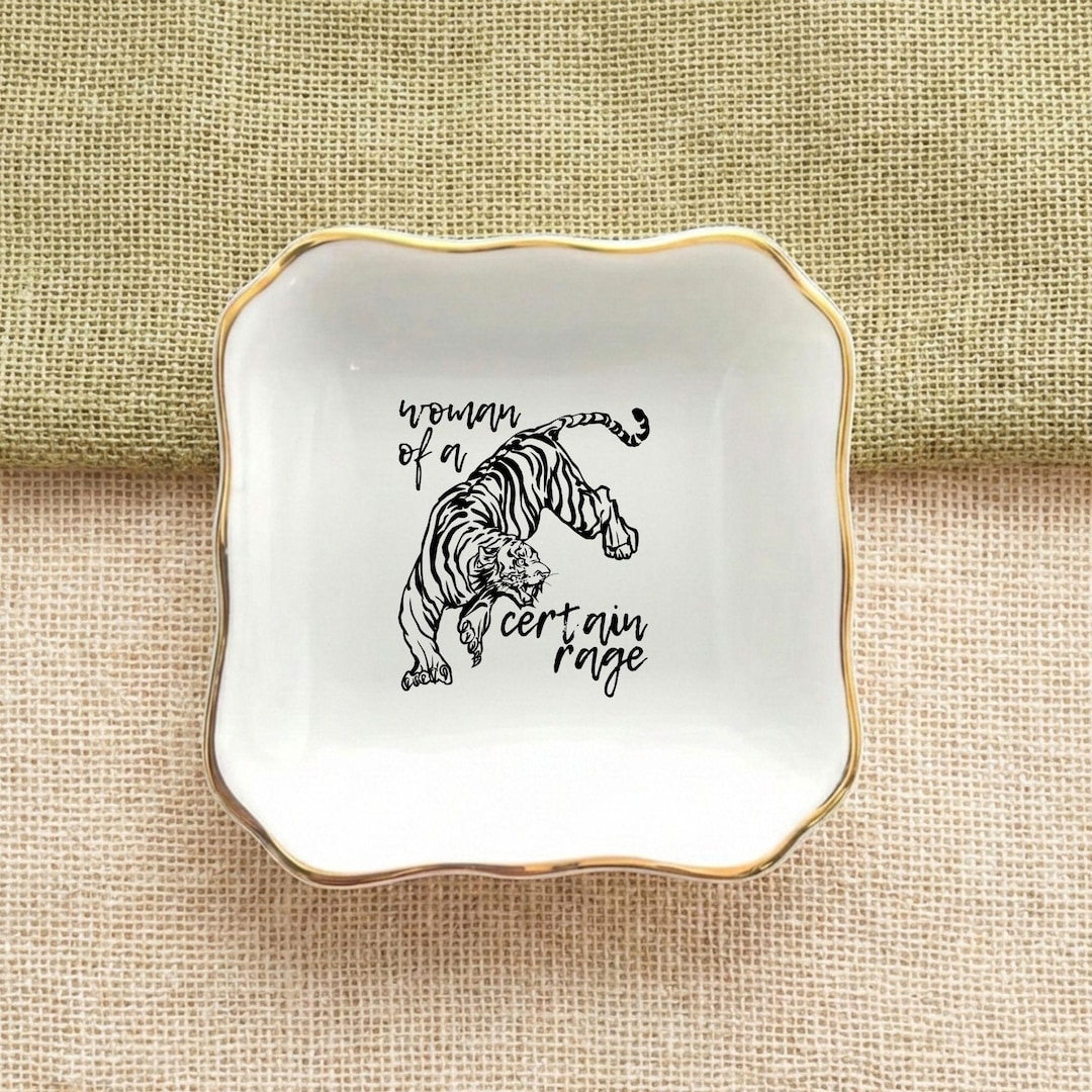 Woman of A Certain Rage Ring Dish, Funny Feminist Gift, Sarcastic Quote ...