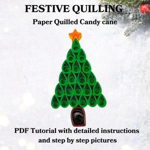 Tutoriel PDF pour sapin de Noël festif – Comment fabriquer des décorations de Noël en papier piquant, guide de décoration de Noël DIY étape par étape