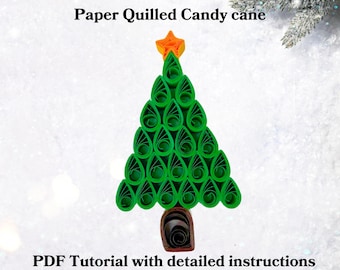 Tutorial en PDF de árbol de Navidad con filigrana: Guía para hacer adornos de papel