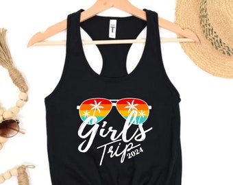 Girls Trip 2024 Tank Top, Girls Trip 2024 T-Shirts, Girls Vacation Tanks, Weekend Trip Shirt, Summer Vacation Shirt, Summer Trip Shirt