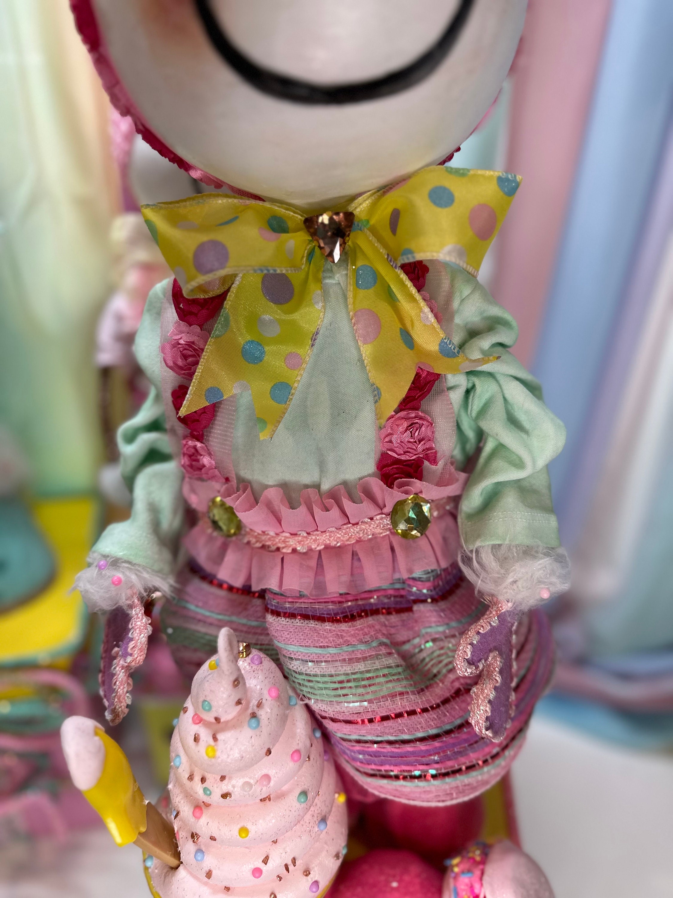 Cute whimsical Mrs. Snowman