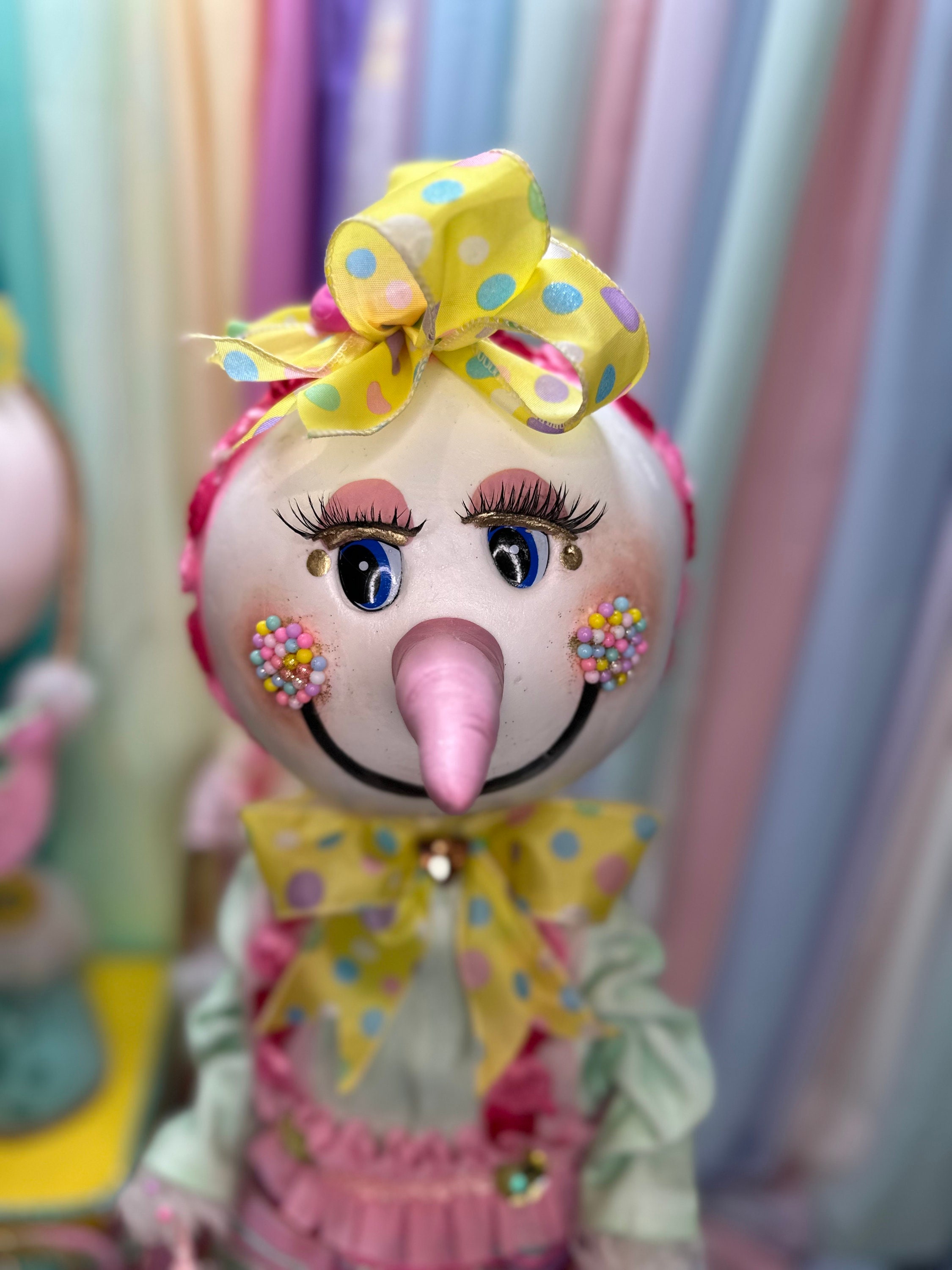 Cute whimsical Mrs. Snowman