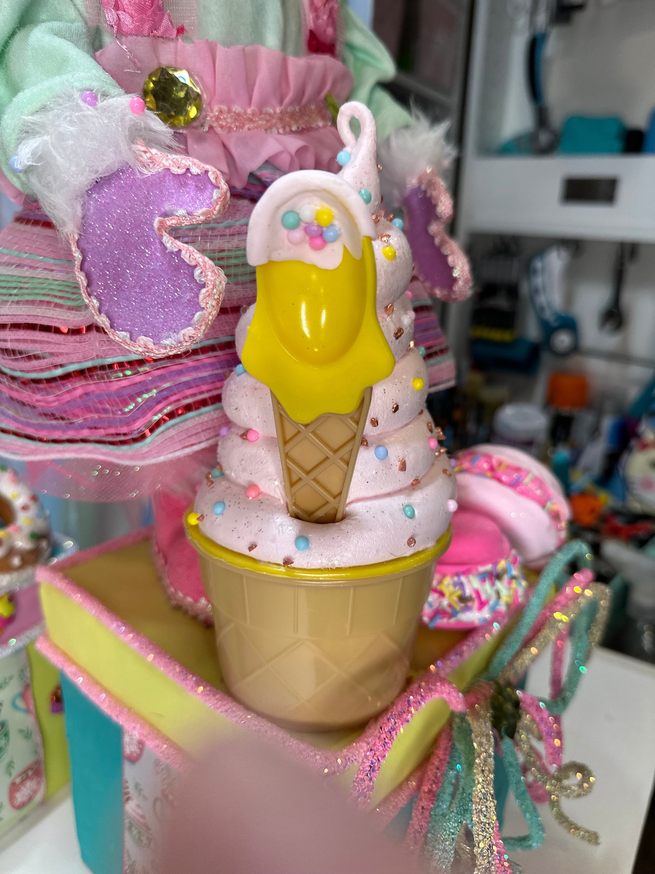 Cute whimsical Mrs. Snowman
