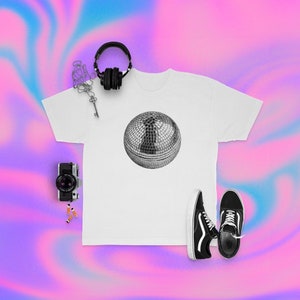 Disco Ball Baby Tee - Ropa de Mujer - Camiseta Y2K