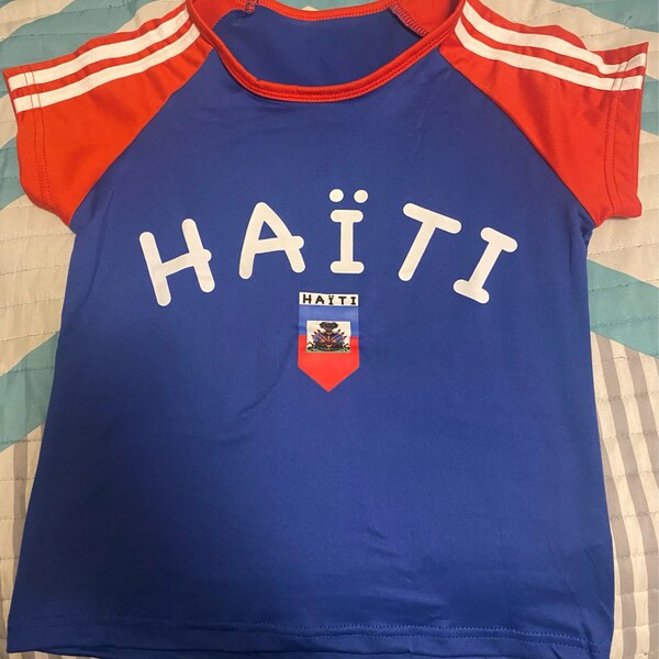 Haiti top - Embroidered Aesthetic Tee - Women Clothing - Retro Blokette Aesthetic -  T-Shirt Y2K, Shirt for her- Haiti