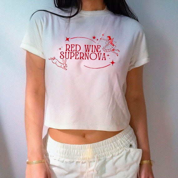 Red Wine Supernova Chappell Roan Baby Tee Ropa De Mujer Camiseta Y2K Midwest Princess LGBTQ WLW Lesbian Pride Trendy Etsy