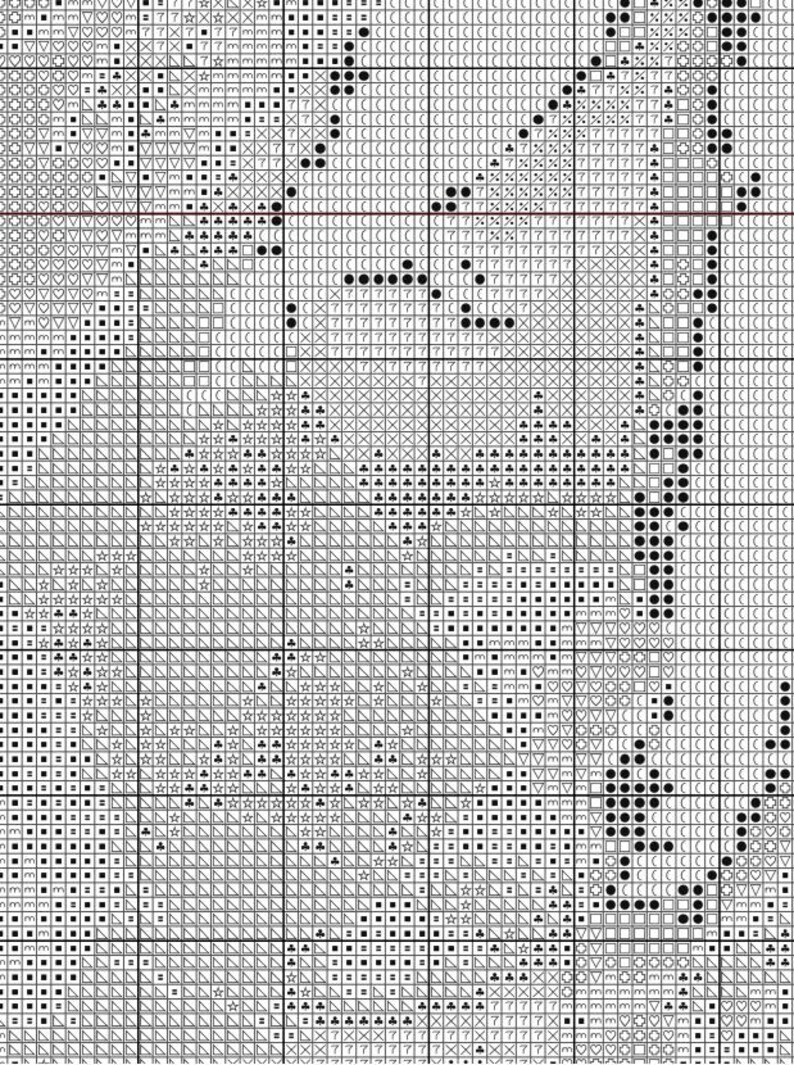 Puede incluir: Patr&oacute;n de punto de cruz en blanco y negro con una variedad de formas, incluyendo c&iacute;rculos, cuadrados, tri&aacute;ngulos y estrellas.
