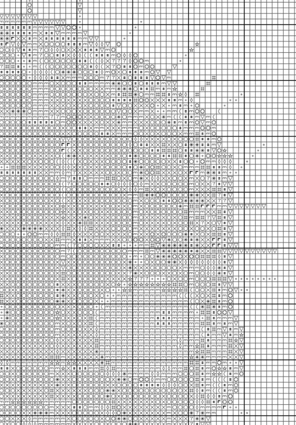 Chibi Pinhead Cross Stitch Pattern - Etsy