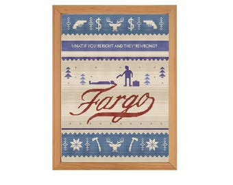 Patrón de punto de cruz de Fargo