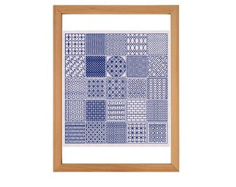 25 Blackwork Patterns Chart