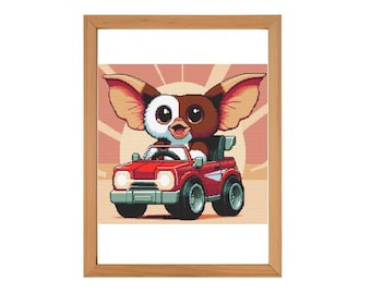 Patrón de punto de cruz de Gremlin