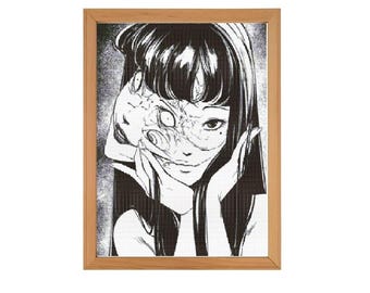Junji Ito's Tomie Cross Stitch Pattern