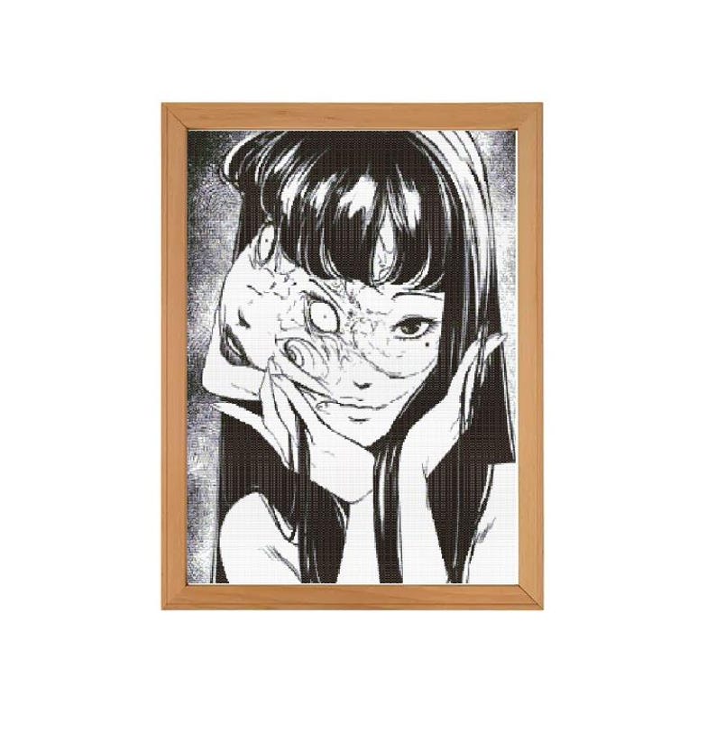 Junji Ito's Tomie Cross Stitch Pattern image 1