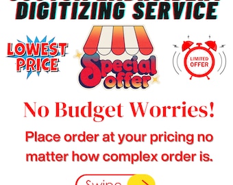 High-Quality Custom Embroidery Digitization | Custom Logo Digitizer | Personalized Pic Into Embroidery Digitization | Unlimited Revisions