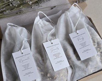 Ultimate Bath Tea Trio: Purify, Rejuvenate, Serenity | Herbal bath soak gift set | Aromatherapy bath blend