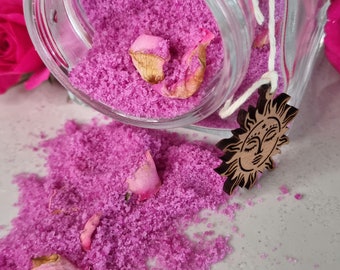 Mediterranean Sea Salt and Rose petals Bath Infusion | Luxurious Natural Rose Soak