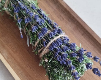 organic LAVENDER & ROSEMARY smudge sticks (1 smudge)