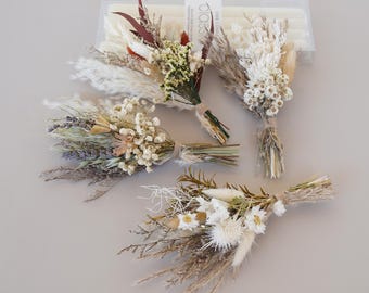 Dried Flowers  Mini Bouquet, Bohemian Mini Dried Flower Bouquet, Center Decoration, Holiday Gift,Natural Mini Dry Flower  Bouque