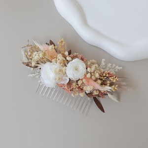 Dry Flower Hair Comb,Boho wedding Hair Accessories,Natural Dried Flower Mixed Bridal Hair Accessories,Floral  Wedding Hair Comb