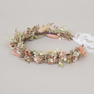 Dried Flowers Crown, Bride Crowns, Wedding Crown,  Boho Bride Crown,Dried Flower Hair Accessory